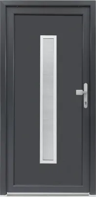Produktbild von Haustür Bastion Serena, 980 × 2000 mm, DIN rechts, anthrazit, mit Türknopf