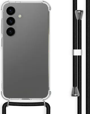 Image de imoshion Coque arrière transparente avec cordon pour Samsung Galaxy S24 - Noir