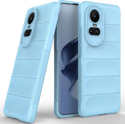 Produktbild von Handyhülle für Oppo Reno10 Weich TPU Silikon Stossfest Anti-rutsch Hülle Blau