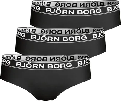 Produktbild von Björn Borg - Damen - Hipster Cheeky 3er-Pack - Schwarz - Gr. M