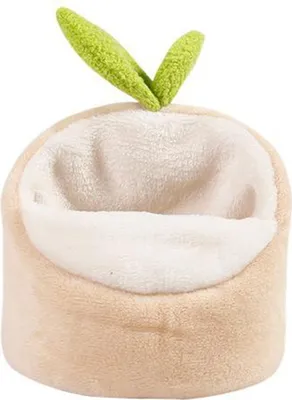 Produktbild von Hamster Kleintiernest Schlafbett Waschbar Lichtecht Weicher Plüsch Winter Warm Meerschweinchen Eichhörnchenhaus