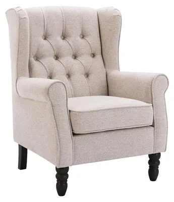 Produktbild von COLAMY Minimalistischer Design-Sessel, vereint Komfort und Stil für ein modernes Wohnambiente, Farbe Beige