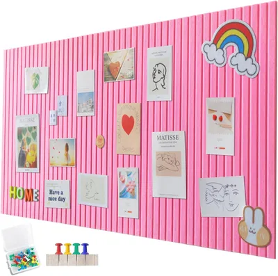 Imagen del producto de Panel de fieltro autoadhesivo, de 60x40 cm, 1 cm de grosor, para oficina y cocina