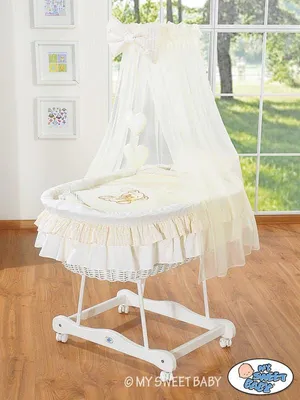 Imagen del producto de Cesta de mimbre para juguetes – Cuna – Superficie de descanso más amplia para mayor comodidad