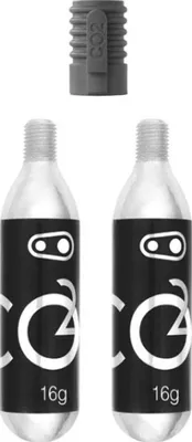 Image de Pompe Crankbrothers Klic adaptateur CO2 + 2 flacons de 16 g 16230
