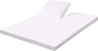 Produktbild von Jersey Split Topper Spannbettlaken für geteilte Topper Weiß 180x200 - 200x200 cm