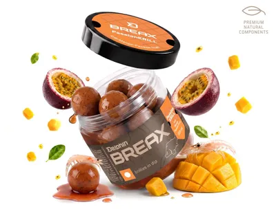 Produktbild von DELPHIN BreaX PassionKRILL, Dip-Boilies, Krill-Mango, 200 ml, 101007166