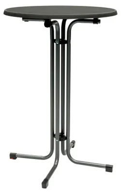Produktbild von Stehtisch d=80 cm, klappbar, anthrazit/Schiefer
