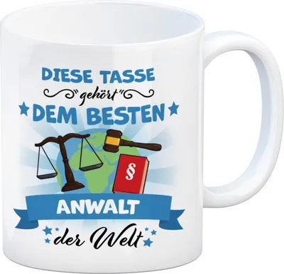 Produktbild von Bester Anwalt der Welt Kaffeebecher