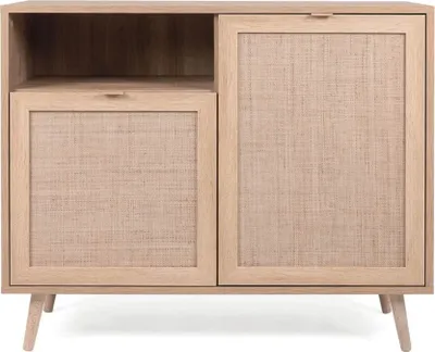 Produktbild von Finori Beistellschrank Bali 01A Sonoma-Eiche und Raffia-Druck