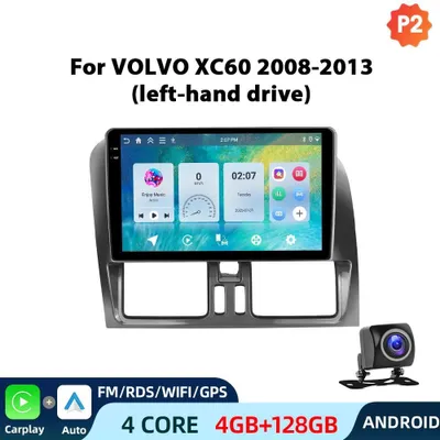 Zdjęcie produktu dla Radio samochodowe do Renault Megane 3 (2009-2014) - Android 2-DIN z nawigacją - ekran dotykowy 23 cm - CarPlay, GPS - 4 GB RAM, 128 GB pamięci - wejście dla kamery cofania AHD