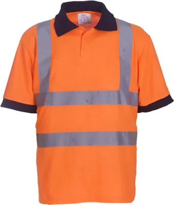 Immagine prodotto di YOKO HVJ210 | Polo di sicurezza da uomo EN ISO 20471 fino a 6XL - Colore: Hi-Vis Orange - Taglia: 5XL