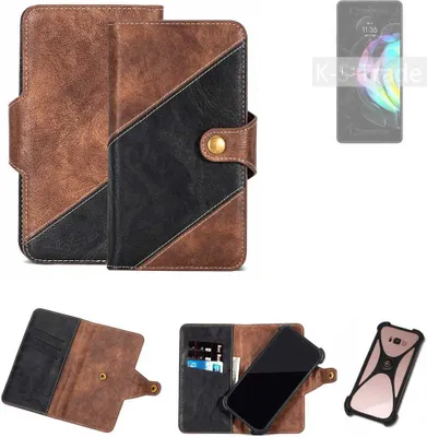 Produktbild von K-S-Trade Handyhülle Schutzhülle Bookstyle Case kompatibel mit Motorola Edge 20 Klapphülle Cover Hülle Schutztasche 1x