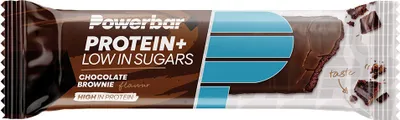 Produktbild von Powerbar Protein Plus Wenig Zucker 35g Choco Brownie Bergbeere Energieriegel Blau Blau One Size