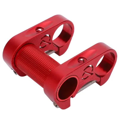 Produktbild von Fahrrad Doppelvorbau,Vorbau Riser,Klapprad Vorbau,Verstellbarer Lenkervorbau,25.4MM Fahrrad Vorbau,Aluminium Legierung Lenkervorbau