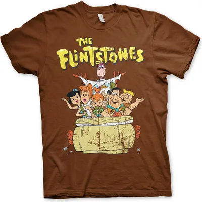 Produktbild von The Flintstones T-Shirt - Small - Brown