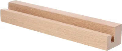 Obrázok produktu pre Držiak na poznámkové karty so štrbinou, prírodné drevo, pre kanceláriu