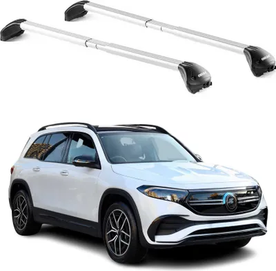 Produktbild von Dachträger Grundtäger für Mercedes EQB X243 2021-2025 100kg Alu Silber 2 tlg ABE