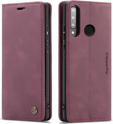 Image de Huawei P30 Lite Case, RetroPolyuréthaneLeather Case, Card Pockets, Magnetic Closure, Case with Stand Function for Huawei P30 Lite red