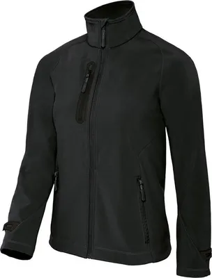 Produktbild von Damen-Softshelljacke - B&C X-LITE SOFTSHELL/W - black - Größe 2XL