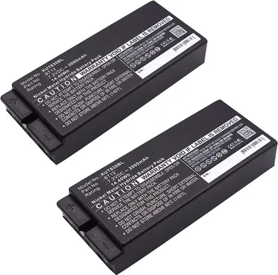 Image de subtel 2x Batterie pour Télécommande Compatible avec Ikusi TM63, 2303696, TM 60/1, BT12 - (2000mAh, 7.2V)