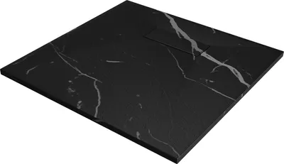 Produktbild von Mexen Hugo quadratische Duschwanne SMC 80 x 80 cm, schwarzer Stein - 42758080
