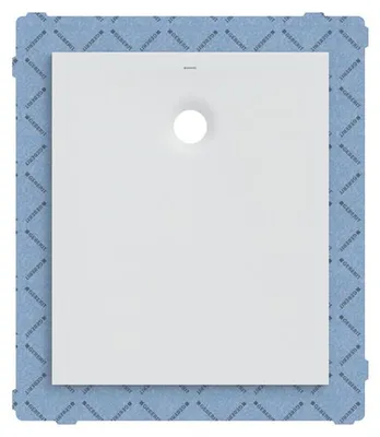Immagine prodotto di Geberit receveur de douche rectangulaire Olona 75x90 cm, hauteur 4 cm, écoulement derrière au centre, blanc/ mat, 550.905.00.1, 550.905.00.1