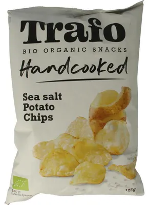 Productafbeelding van Trafo Chips handcooked zeezout (125 gr)