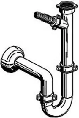 Produktbild von PYRAMIS Siphon für Spülen mit einem Becken / Geruchsverschluss / Sifon / Spülenanschluss - Zubehör