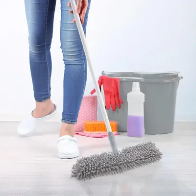 Produktbild von Mopp- und Besenstiel Stahl CLEAN SYSTEM 130 cm
