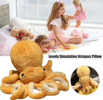 Produktbild von 30CM schöne Simulation Octopus Kissen Plüsch Spielzeug Tier Puppe Kinder Geschenke weiche Wohnaccessoires