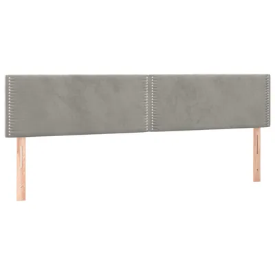 Produktbild von VidaXL 345998, Hellgrau, Polyester, Holz, 2000 mm, 78 cm, 88 cm, 50 mm