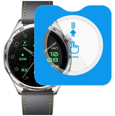 Imagen del producto de Cristal protector de 9H de dureza para el Honor Watch 6 Plus, con ayuda de instalación fácil