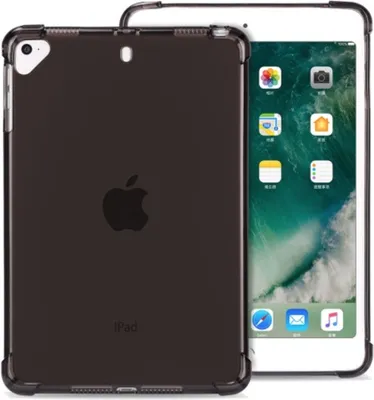 Produktbild von Mobigear Cushion Dünne iPad 5 (2017) Hülle Flexibles TPU Backcover - Schwarz