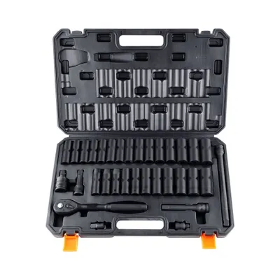 Immagine prodotto di Set di avvitatori a impulsi, 33 pezzi - Guida da 1/2'' - Valigetta portautensili con cricchetto per bit