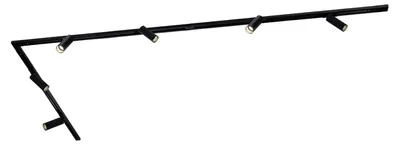 Produktbild von Ledvion Schienensystem lampen 3m 1-Phasen Schwarz 6-flammig Warmweiss