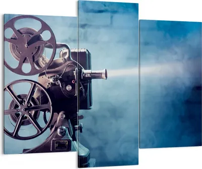 Produktbild von Bild auf Leinwand - Leinwandbild - Film projektor gedächtnis geschichte - 130x100cm - Wand Bild - Wanddeko - Leinwanddruck - Bilder - Kunstdruck - Leinwand bilder - Wandkunst - CB130x100-2671