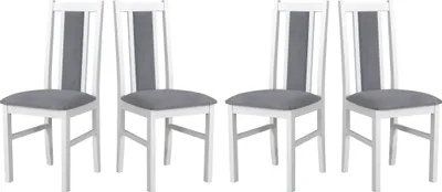Image de Chaise de salle à manger - Set 4x BOS 14 blanc, soro 90