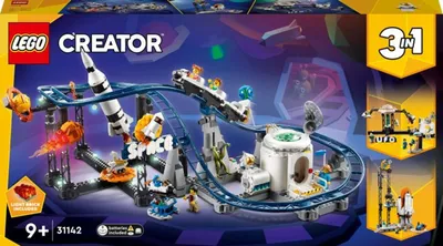 Immagine prodotto di LEGO Creator Montagne Russe Spaziali 31142 - Set 3 in 1, 874 Pezzi, Età 9+
