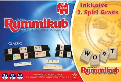 Produktbild von Jumbo Original Rummikub + Rummikub Wort Exklusiv