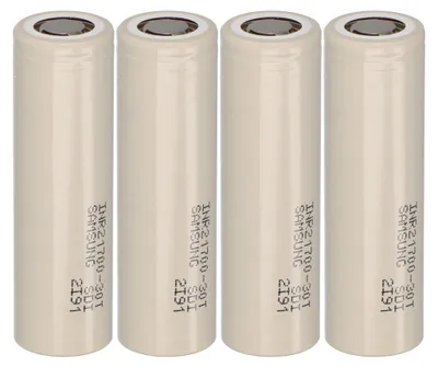 Image de 4x Samsung INR21700-30T 3.6V 3000mAh 35A Li-Ion battery