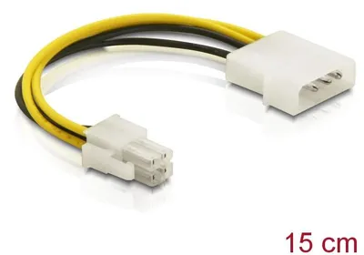 Produktbild von DeLOCK Cable P4 male > Molex 4pin male, 0,13 m