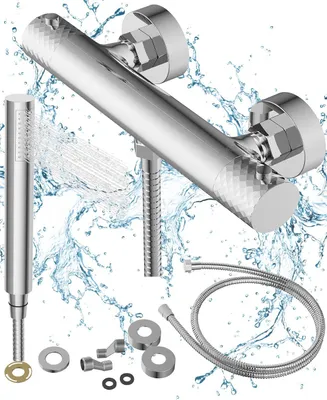 Zdjęcie produktu dla Granitan - Bateria prysznicowa - Bateria natryskowa - Bateria chrom - termostatyczna - GLAMI