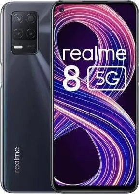 Produktbild von realme 8 5G, 16,5 cm (6.5"), 4 GB, 64 GB, 48 MP, Android 11, Schwarz