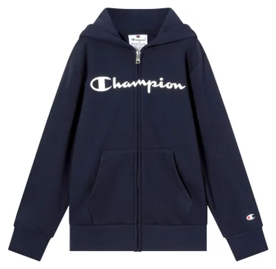 Productafbeelding van Champion Script Shop Boy Hoodie, volledige rits, sweatshirt, marineblauw