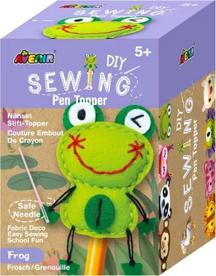 Produktbild von Avenir Bastelset Frosch Bleistift Plüsch (5191700)    One Size