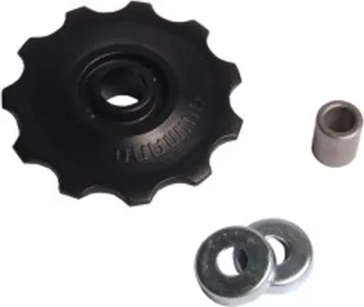 Image de SHIMANO Y5XH98120 105 Rouleau de tension et de guidage, pour dérailleur RD-5700, noir (1 paire)