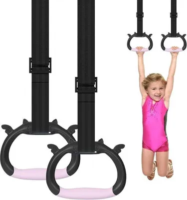 Immagine prodotto di Anelli da ginnastica per bambini, 2 metri, per bambini, con elastici.