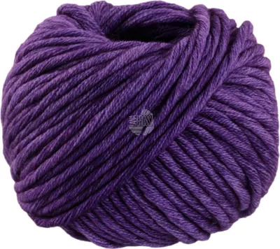 A ball of purple yarn.
