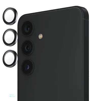 Zdjęcie produktu dla PanzerGlass ® Hoops® Camera Lens Protector Black Samsung Galaxy S25, Samsung, Samsung - Galaxy S25, Aplikacja na sucho, Odporny na zadrapania, Odporny na wstrząsy, Czarny, 1 szt.